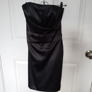 Black Strapless Cocktail Dress New